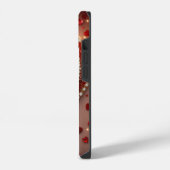 iPhone 14タフケース、光沢のあるハート愛 iPhoneケース (左側面)