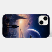 iPhone 14 カーゼ • SFの未来都市風景 Case-Mate iPhoneケース (裏面 (横))