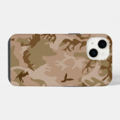 iPhone 14 ケース - 砂漠 カモフラージュ (裏面横)