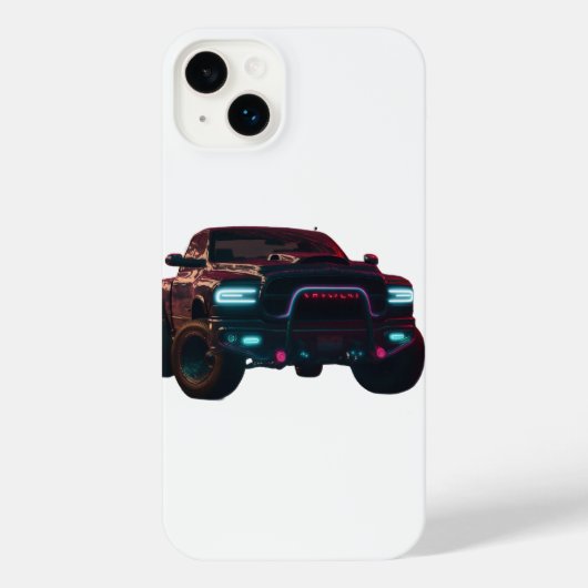 iPhone 14 Hülle Dodge TRX Neon Truck iPhoneケース (裏面)