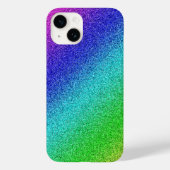 iPhone 14 Hülle Glänzend Regenbogen Glitzer Bunt Case-Mate iPhoneケース (裏面)