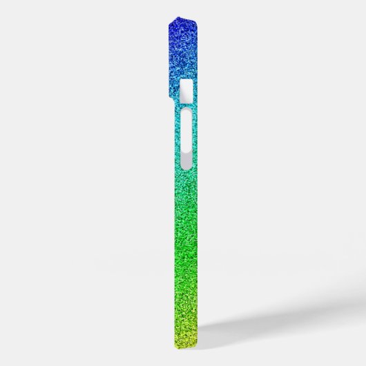 iPhone 14 Hülle Glänzend Regenbogen Glitzer Bunt Case-Mate iPhoneケース (裏面 / 左)