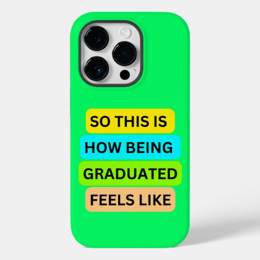 iPhone 14 proライトグリーンケースSO_THIS_IS_HOW_BEIN Case-Mate iPhoneケース (裏面)
