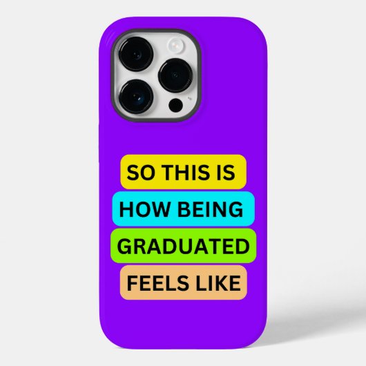 iPhone 14 proライトパープルケースSO_THIS_IS_HOW_BE Case-Mate iPhoneケース (裏面)