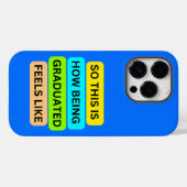 iPhone 14 proライトブルーケースSO_THIS_IS_HOW_BEING Case-Mate iPhoneケース (裏面 (横))