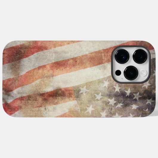 iPhone 14 Pro最大ケース(アメリカ国旗のモチーフ) Case-Mate iPhoneケース (裏面 (横))