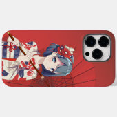 iPhone 14 Pro最大レッドアニメケースカバー女の子 Case-Mate iPhoneケース (裏面 (横))