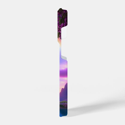 iPhone 14 Pro case with magical landscape iPhoneケース (左側面)