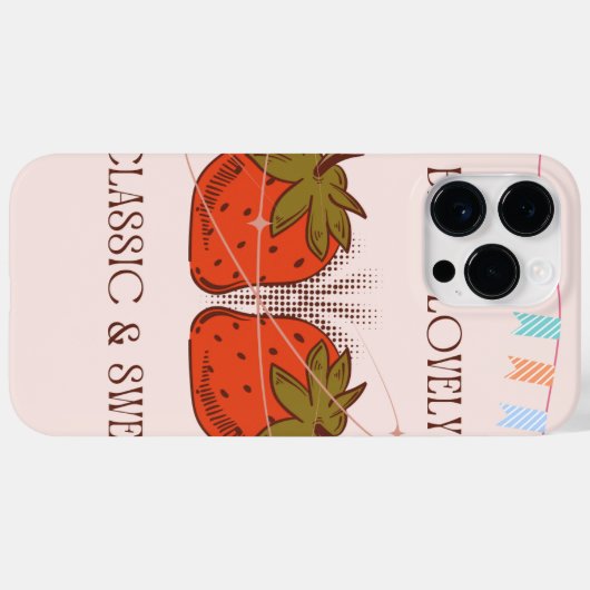 iPhone 14 Pro Maxケース – イチゴ Case-Mate iPhoneケース (裏面 (横))