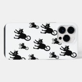 IPhone 14 Pro Max – ブラックキャットケース iPhoneケース (裏面横)