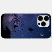 iPhone 14 Pro Max Case – Blue Halloween Illustrati Case-Mate iPhoneケース (裏面 (横))