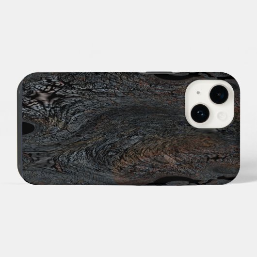 iPhone 14 Tough Case, Brillante - Dark Spiral iPhoneケース (裏面横)