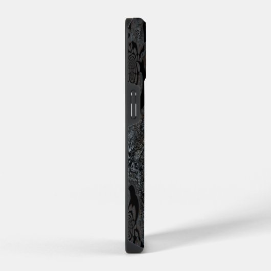 iPhone 14 Tough Case, Brillante - Dark Spiral iPhoneケース (右側面)