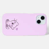 iPhone 15ケースこんにちは子猫テーマ Case-Mate iPhoneケース (裏面 (横))