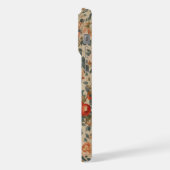 Iphone 15ケースのフローラデザイン iPhoneケース (左側面)