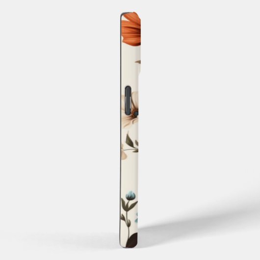 iPhone 15ケースシンプルフローラエレガントデザイン Case-Mate iPhoneケース (裏面 / 右)