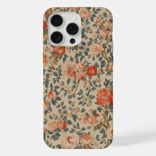 iPhone 15ケース用フラワーデザイン iPhoneケース (裏面)