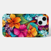 iPhone 15ケース(トロピカルフローラデザイン) Case-Mate iPhoneケース (裏面 (横))