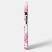 iPhone 15ケース(ピンクのフローラデザイン) Case-Mate iPhoneケース (裏面 / 左)