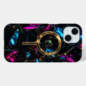 iPhone 15ケース: 未来感溢れるネオンクリスタルMagSafe対応 Case-Mate iPhoneケース (裏面 (横))