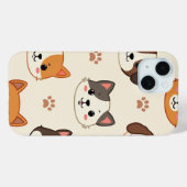 iPhone 15ケース/猫と犬 Case-Mate iPhoneケース (裏面 (横))