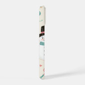 iPhone 15ケース – 猫雪だるま (右側面)