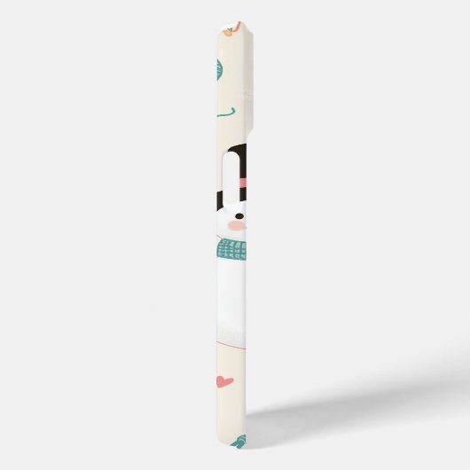 iPhone 15ケース – 猫雪だるま Case-Mate iPhoneケース (裏面 / 右)