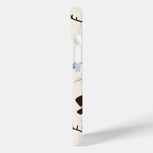 iPhone 15ケース – 猫雪だるま Case-Mate iPhoneケース (裏面 / 左)
