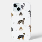 iPhone 15重いデューティケース犬オーストラリアのドードル Case-Mate iPhoneケース (裏面)