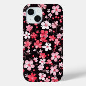 iPhone 15電話ケースさくらんぼブロッサムフローラデザイン Case-Mate iPhoneケース (裏面)