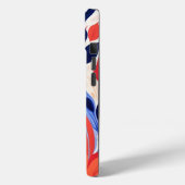 iPhone 15電話ケースと抽象芸術フローラデザイン Case-Mate iPhoneケース (裏面 / 左)