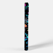 iPhone 15電話ケースw/ネオン鮮やかフローラデザイン Case-Mate iPhoneケース (裏面 / 右)