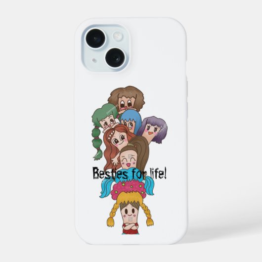 iPhone 15 バックカバー - ガールギャング エナジー 15ケース (裏面)