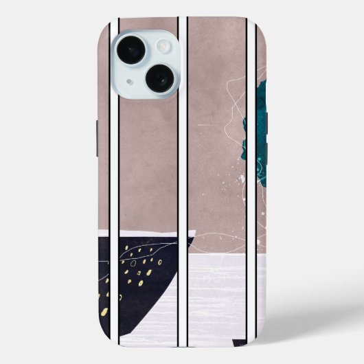 iPhone 15 抽象的なケースデザイン Case-Mate iPhoneケース (裏面)