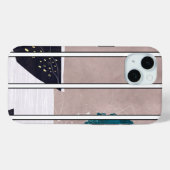 iPhone 15 抽象的なケースデザイン Case-Mate iPhoneケース (裏面 (横))