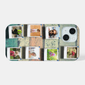 iPhone 15 7枚の写真コラージュ カスタマイズ 15ケース (裏面横)