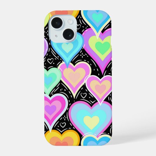 iPhone 15 Cases "Hearts" iPhone 15ケース (裏面)