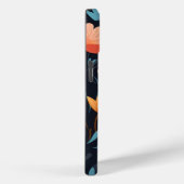 iPhone 15 Phoneケースw/マンガアートフローラデザイン Case-Mate iPhoneケース (裏面 / 右)