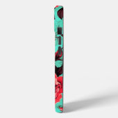 iPhone 15 PhoneケースW/赤バラフローラデザイン Case-Mate iPhoneケース (裏面 / 左)