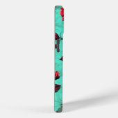 iPhone 15 PhoneケースW/赤バラフローラデザイン Case-Mate iPhoneケース (裏面 / 右)