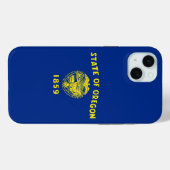 iPhone 15 Plus Case-Mate オレゴン州の旗 iPhoneケース (裏面 (横))