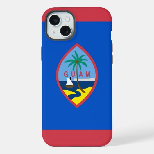 iPhone 15 Plus Case-Mate グアムの旗 iPhoneケース (裏面)