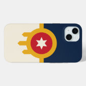 iPhone 15 Plus Case-Mate タルサ フラグ iPhoneケース (裏面 (横))