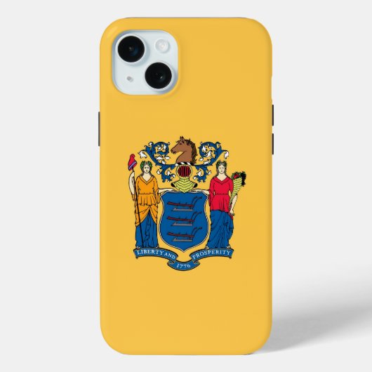 iPhone 15 Plus Case-Mate ニュージャージー州の旗 iPhoneケース (裏面)