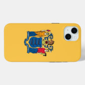 iPhone 15 Plus Case-Mate ニュージャージー州の旗 iPhoneケース (裏面 (横))