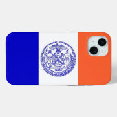 iPhone 15 Plus Case-Mate ニューヨーク市旗 iPhoneケース (裏面 (横))
