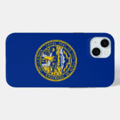 iPhone 15 Plus Case-Mate ネブラスカ州の旗 iPhoneケース (裏面 (横))