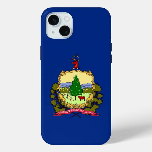 iPhone 15 Plus Case-Mate バーモント州の州旗 iPhoneケース (裏面)