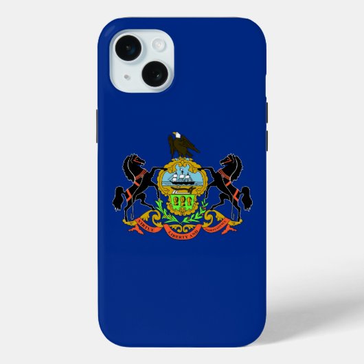 iPhone 15 Plus Case-Mate ペンシルベニア州の旗 iPhoneケース (裏面)