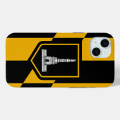 iPhone 15 Plus Case-Mate ボルチモア フラッグ iPhoneケース (裏面 (横))